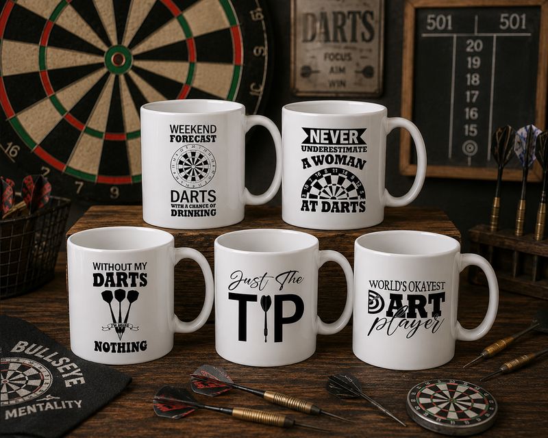 Cadeau Darts - Bedrukte Mokken