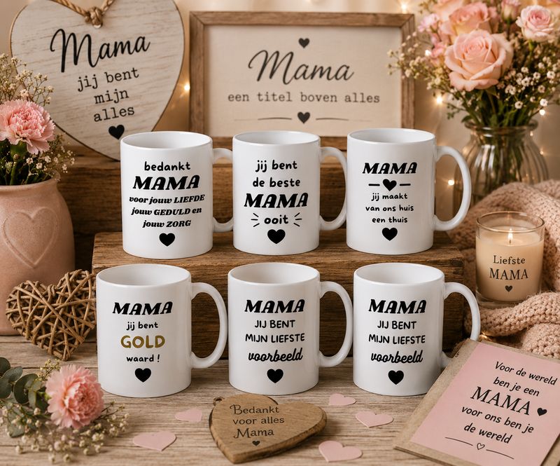 Bedrukte mokken Mama