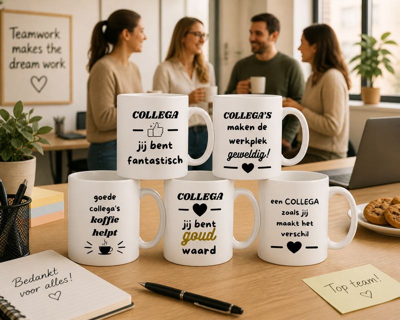 Cadeau Collega - Bedrukte Mokken