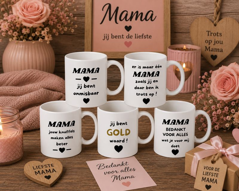 Cadeau Mama - Bedrukte Mokken
