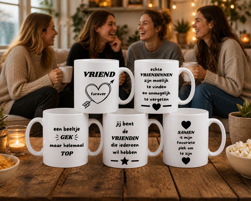 Cadeau Vriend(in) - Bedrukte Mokken