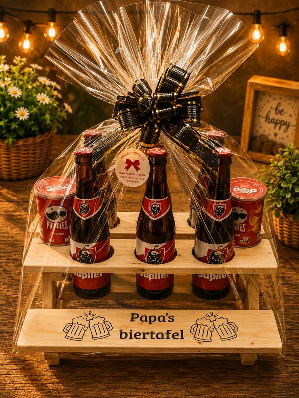 Gepersonaliseerde Picknickbank met Flesjes Bier