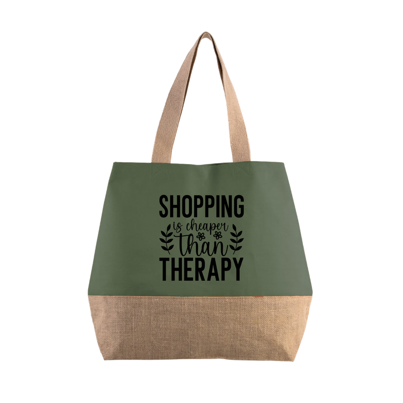 SHOPPING IS CHEAPER THEN THERAPY (verschillende kleuren) SHOPPING IS CHEAPER THEN THERAPY (verschillende kleuren)