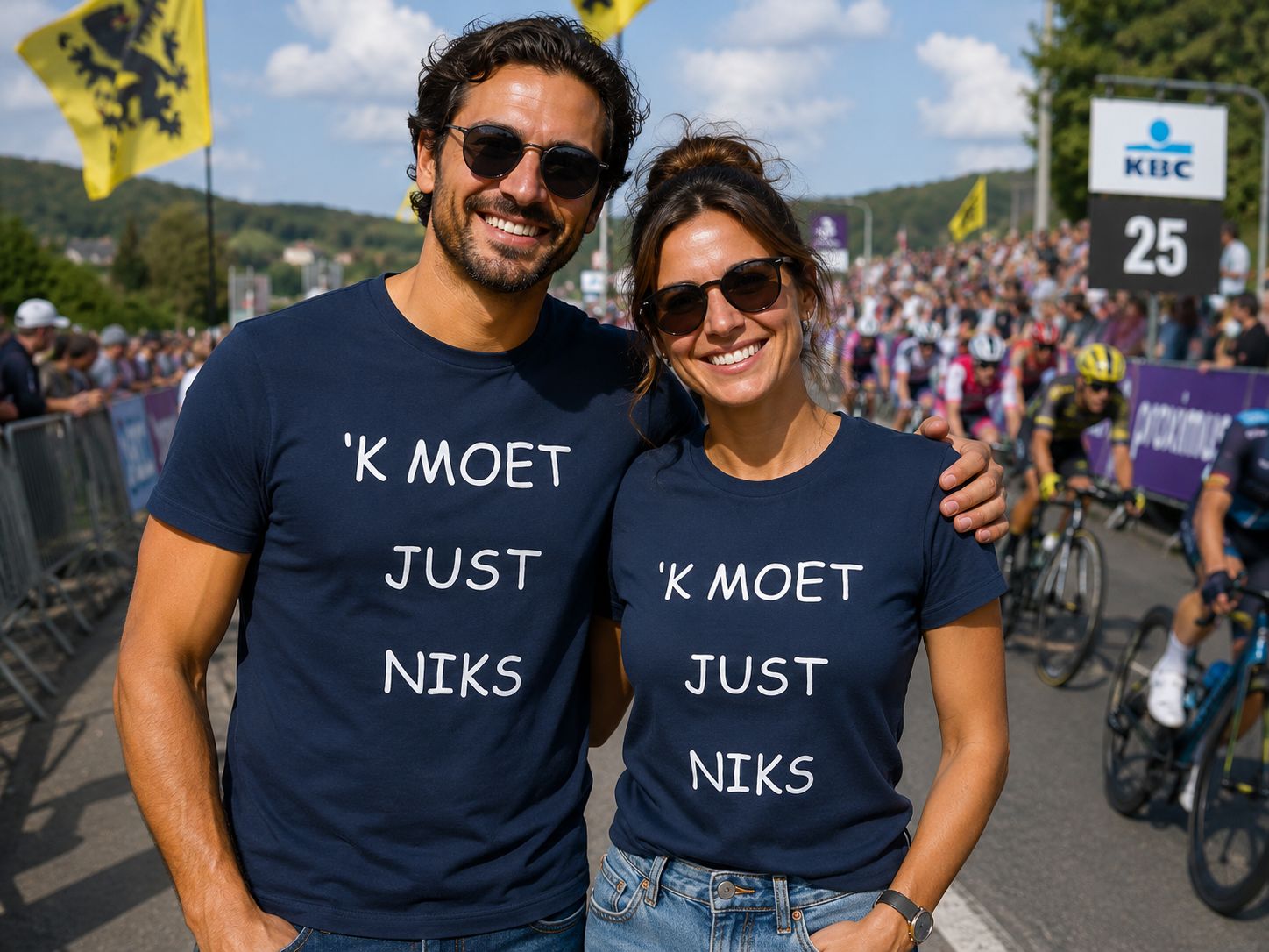 ‘K Moet Just Niks T-Shirt – Grappig Vlaams Shirt met Humoristische Tekst