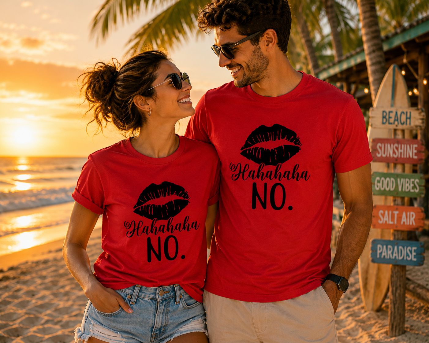 Hahaha No T-Shirt - Grappige T-Shirt - Leuk Cadeau voor Zomerliefhebbers