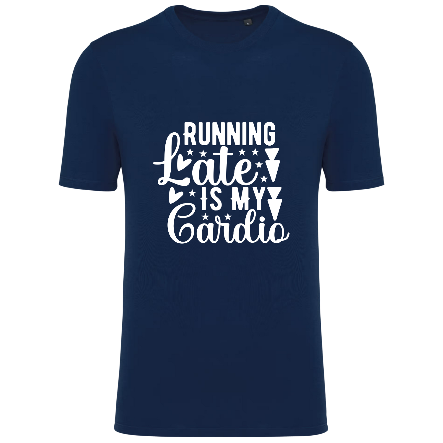 RUNNING LATE IS MY CARDIO (verschillende kleuren)