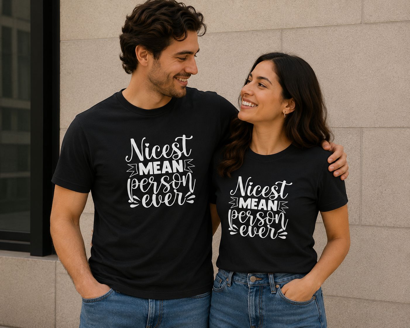 Nicest Mean Person Ever T-Shirt - Grappige T-Shirt - Leuk Cadeau