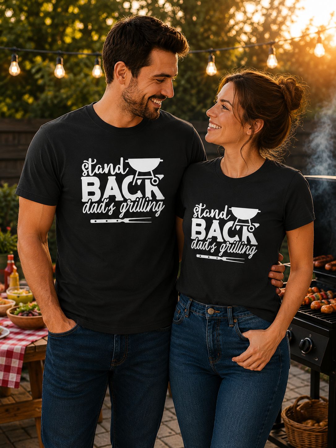 Stand Back Dad’s Grilling T-Shirt – Grappig BBQ Shirt voor Papa &amp; Vaderdag Cadeau