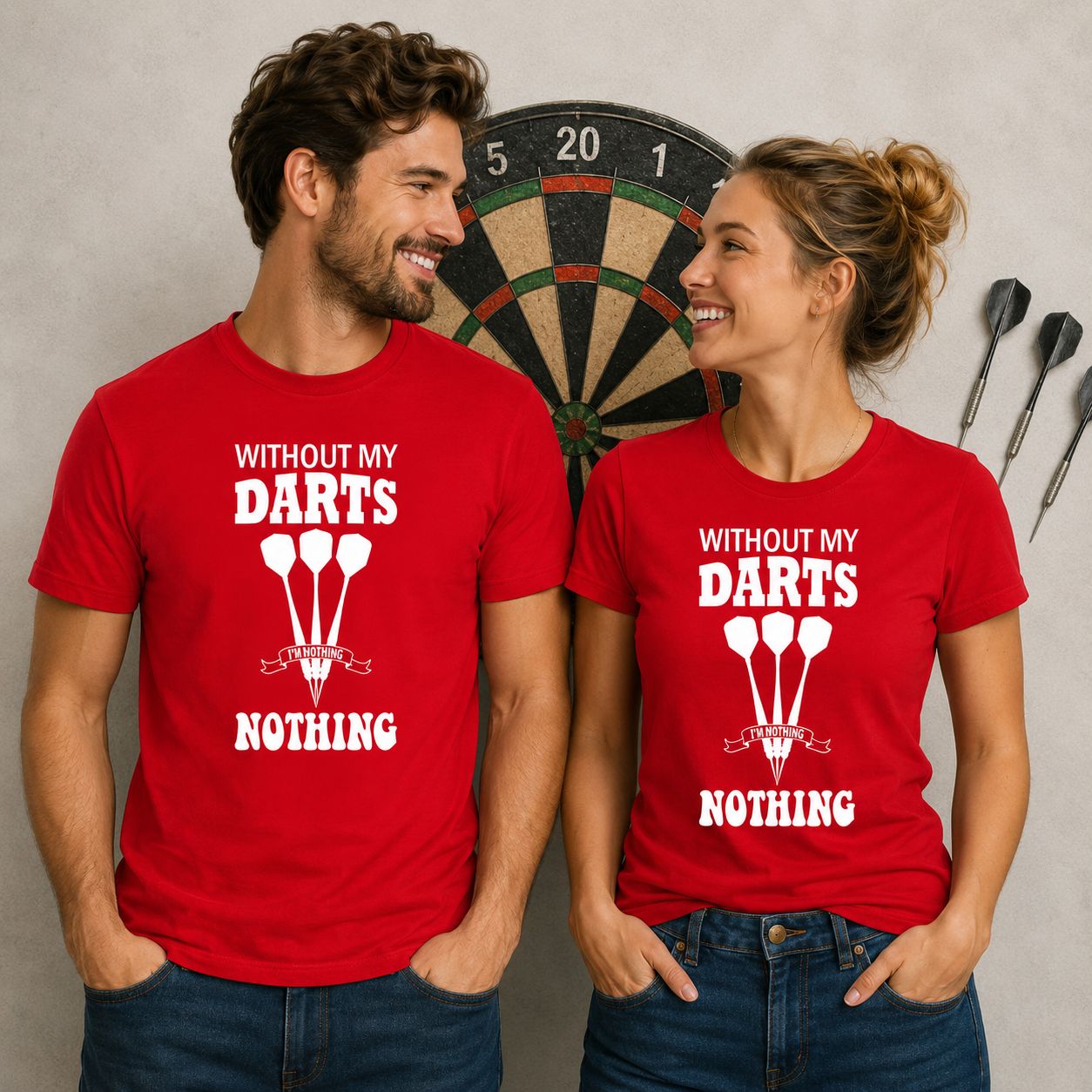 Without My Darts I’m Doing Nothing T-Shirt - Stoere Darts T-Shirt - Leuk Cadeau voor Dartsliefhebbers