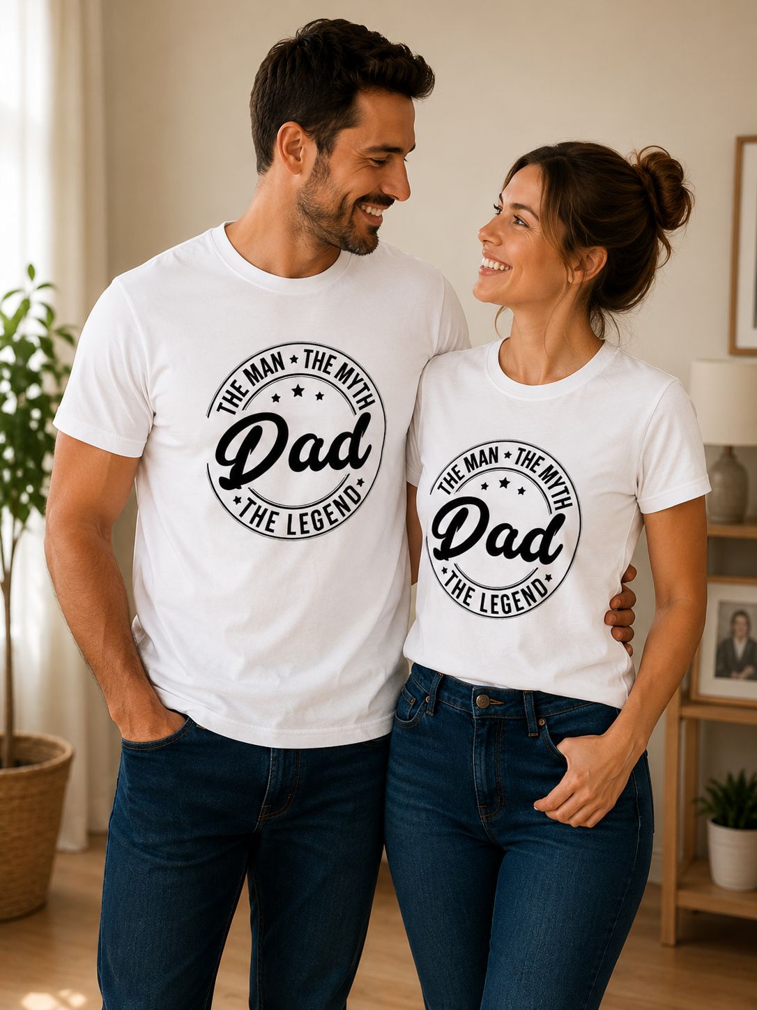 The Man The Myth The Legend Dad - T-Shirt – Origineel Cadeau voor Papa &amp; Vaderdag