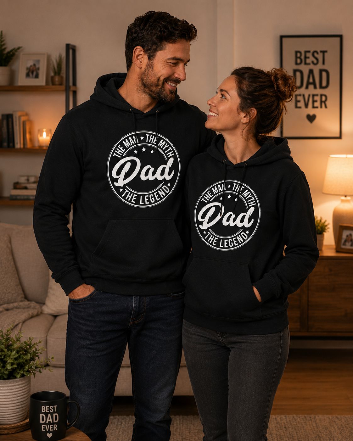The Man The Myth The Legend Dad - Hoodie – Vader Hoodie Unisex – Origineel Cadeau voor Papa
