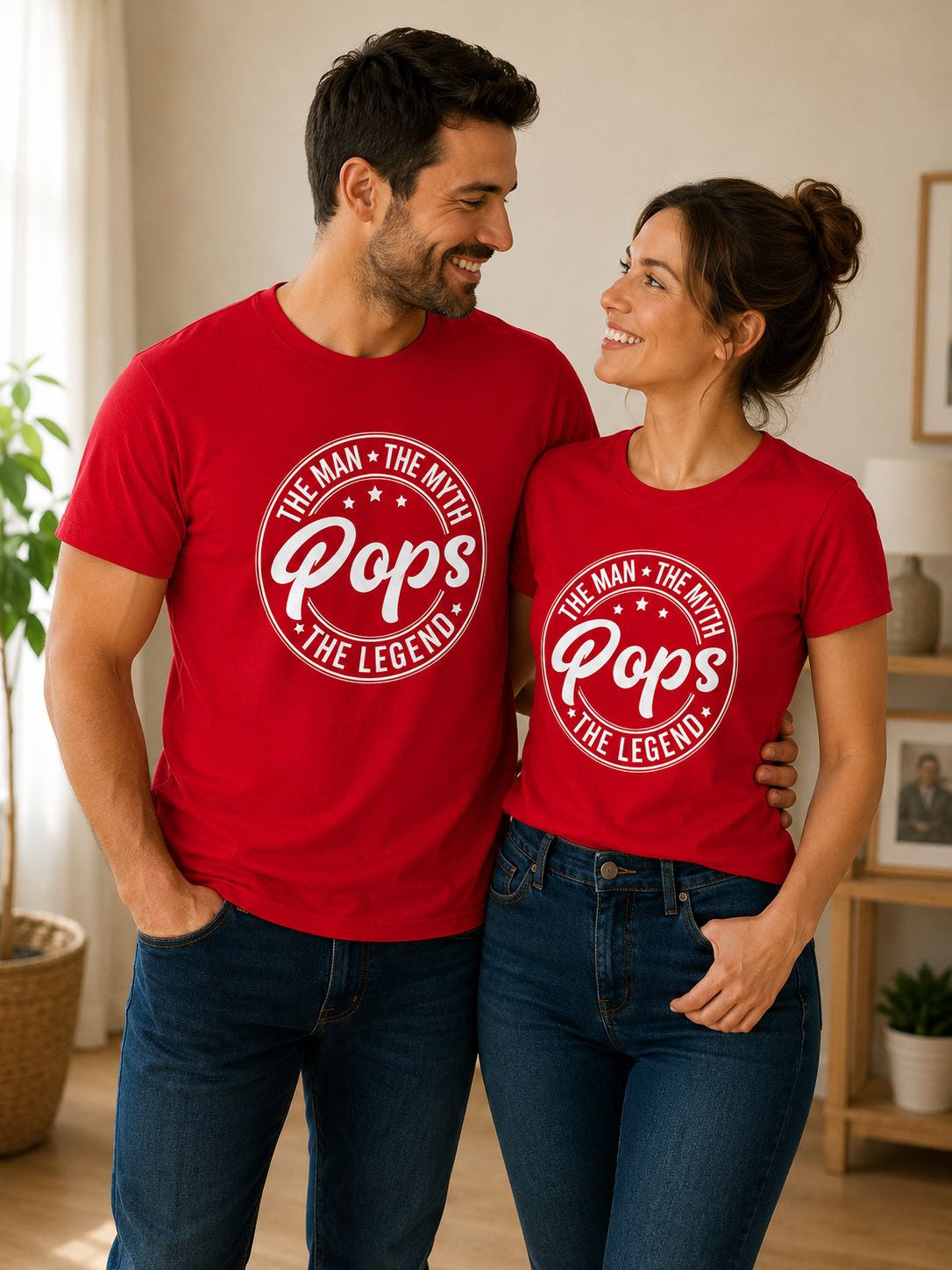 The Man The Myth The Legend Pops - T-Shirt – Origineel Cadeau voor Papa &amp; Vaderdag