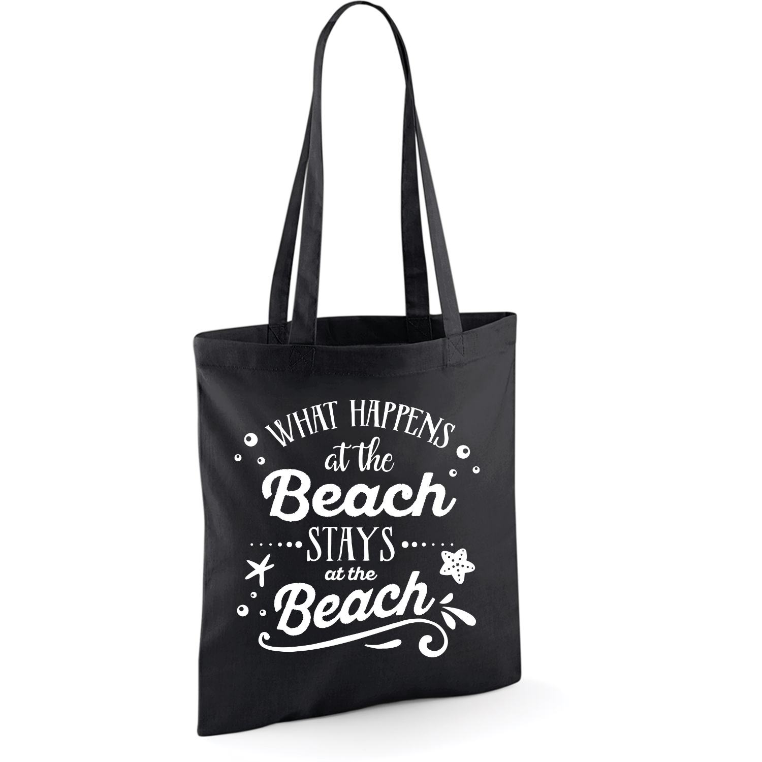 WHAT HAPPENS AT THE BEACH, STAYS AT THE BEACH (verschillende kleuren)