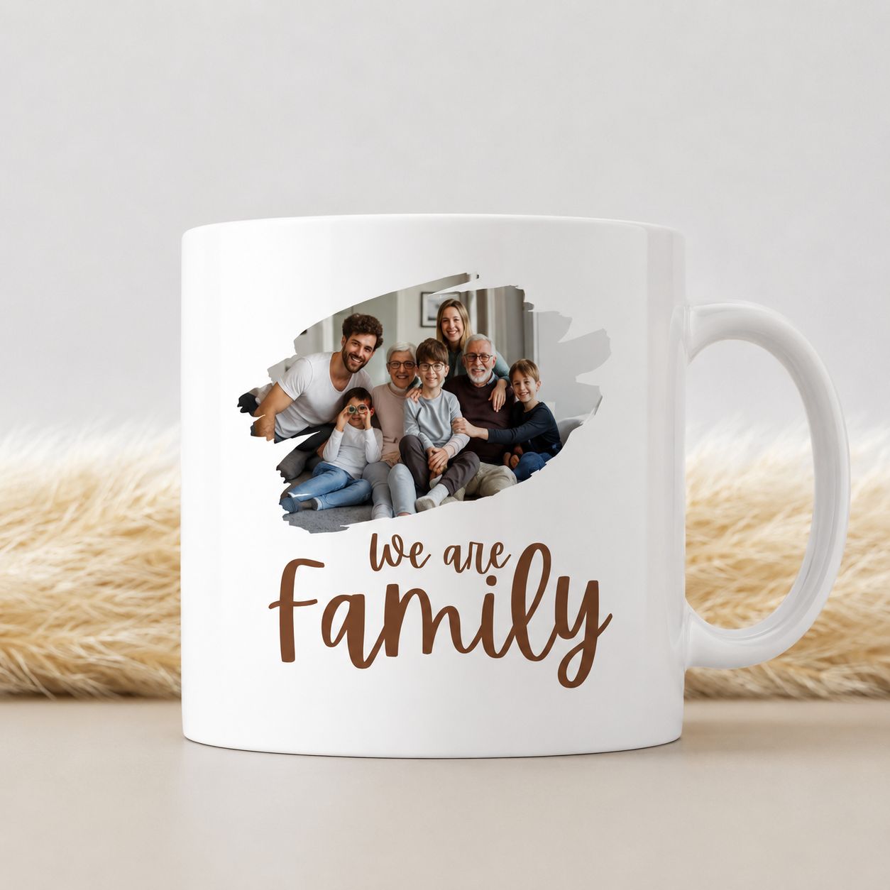 Minimalistische Familie Fotomok – We Are Family Design