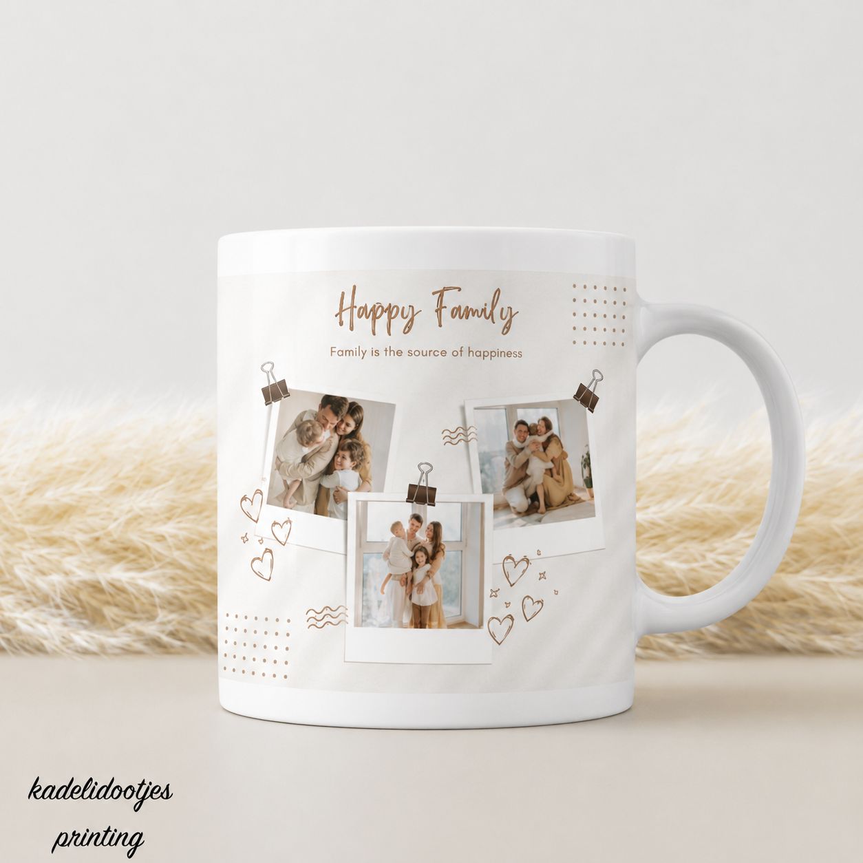Happy Family Fotomok – Moderne Familie Mok met Foto’s
