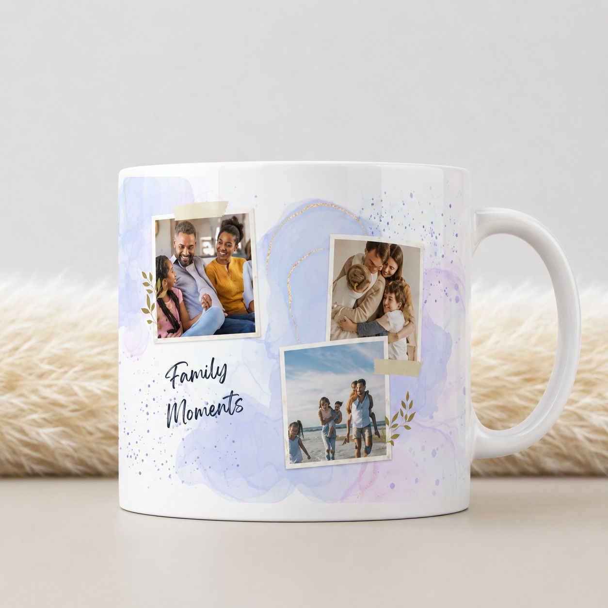 Family Moments Fotomok – Watercolor Familie Mok