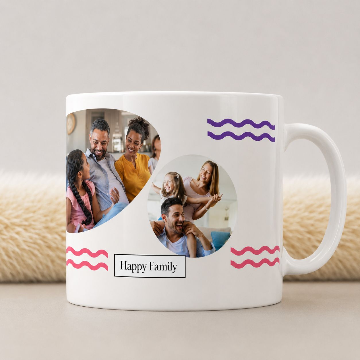 Happy Family Fotomok – Moderne Familie Mok met Foto’s
