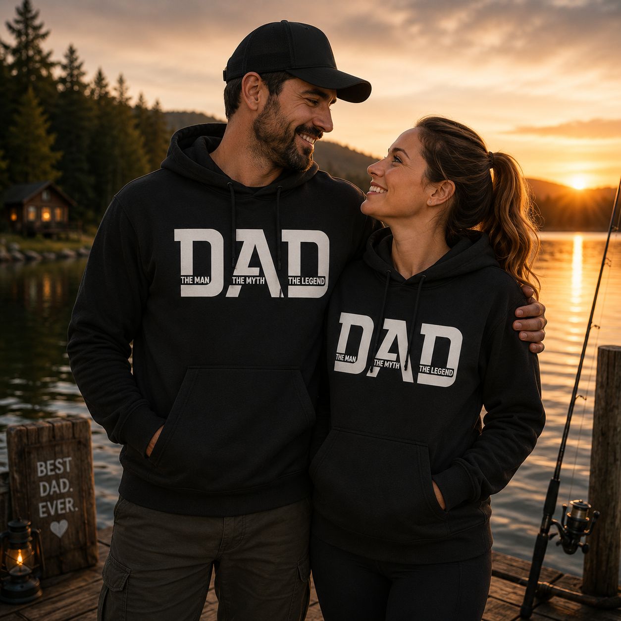 Dad The Man The Myth The Legend - Hoodie – Vader Hoodie Unisex – Origineel Cadeau voor Papa
