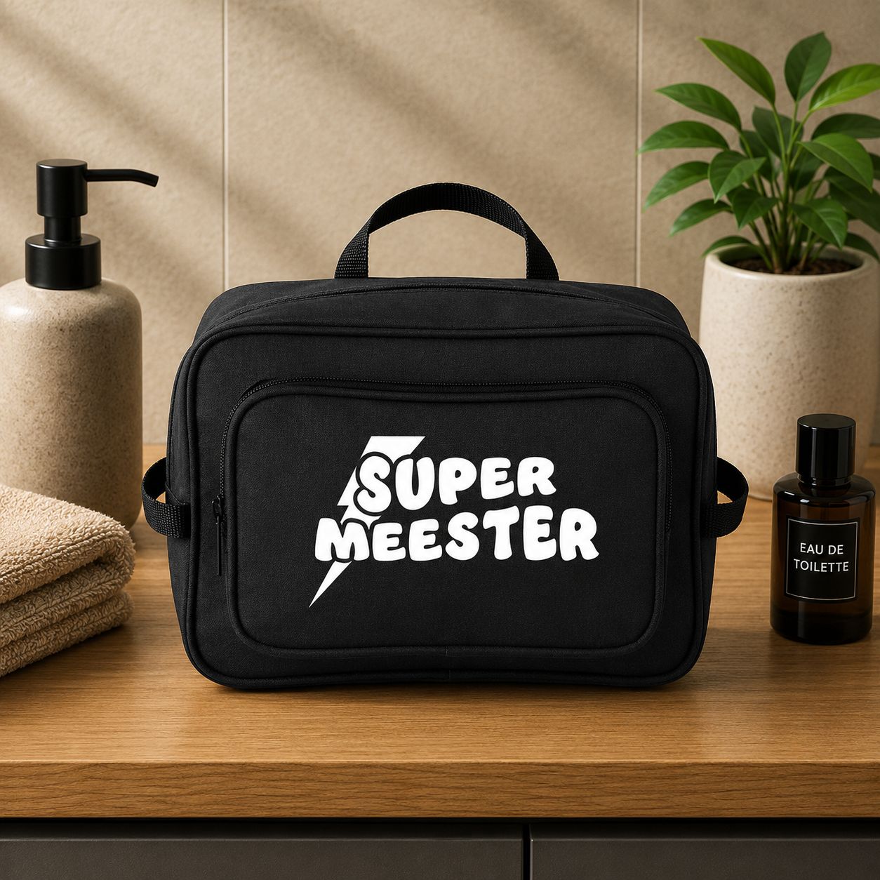 Super Meester - Toilettas – Origineel Bedankje voor de Leukste Meester