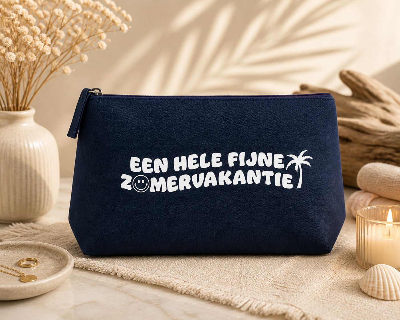 Fijne Zomervakantie - Toilettas – Cadeau Juf