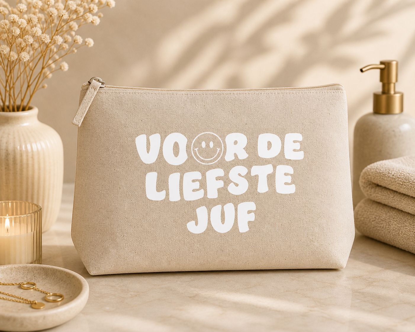 Liefste Juf – Toilettas - Cadeau Juf
