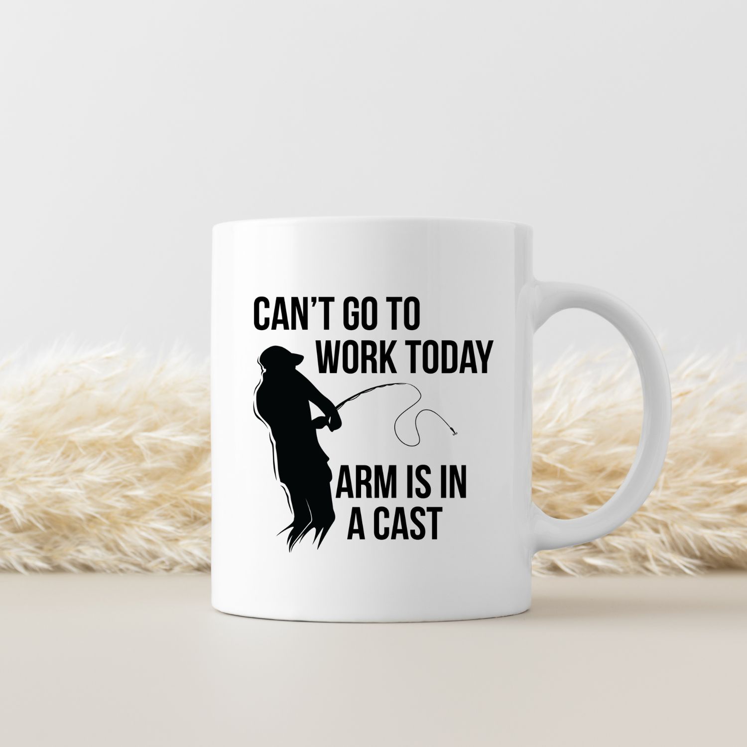 CAN'T GO WORK TODAY, ARM IS IN A CAST