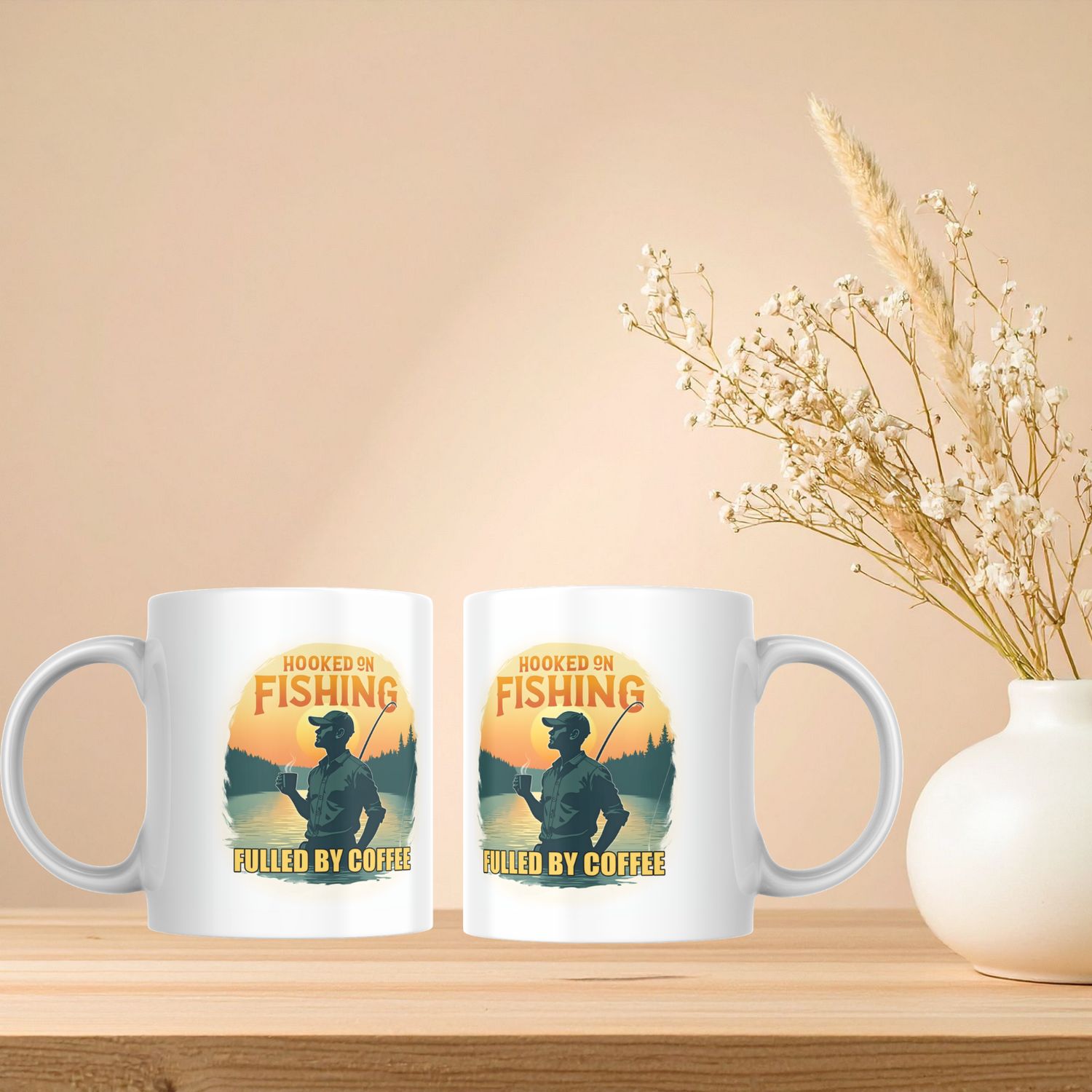 HOOKED ON FISHING, FULLED BY COFFEE