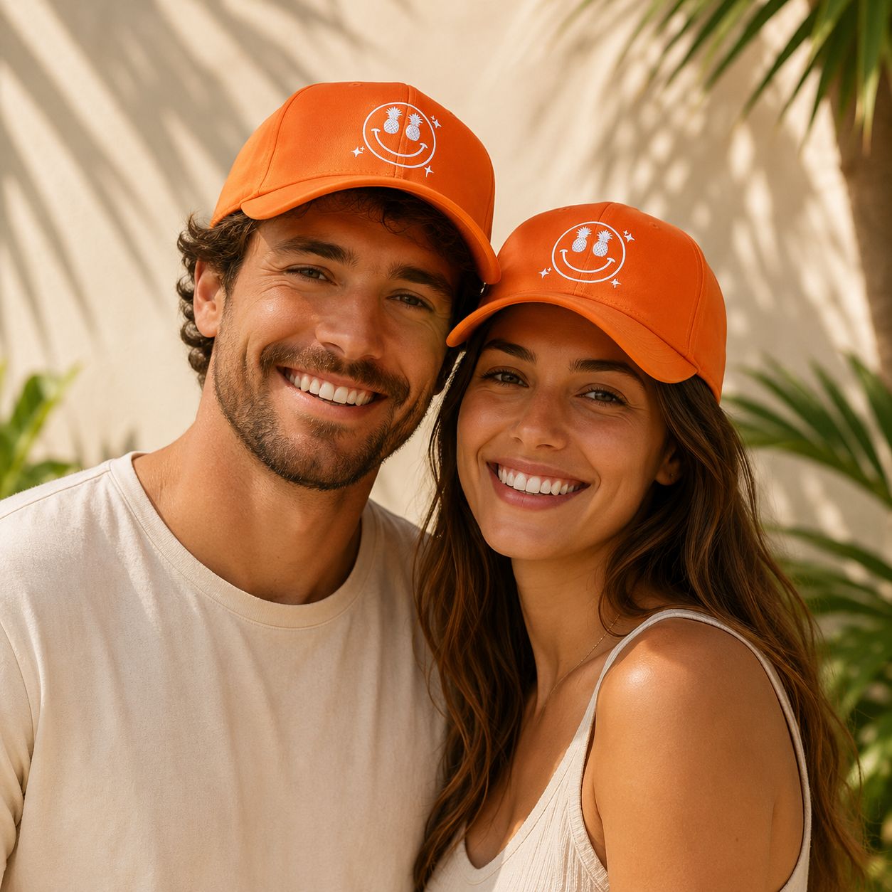 Smiley &amp; Ananas Pet – Zomerse Unisex Cap – Vrolijke Pet Voor Vakantie, Strand &amp; Festivals