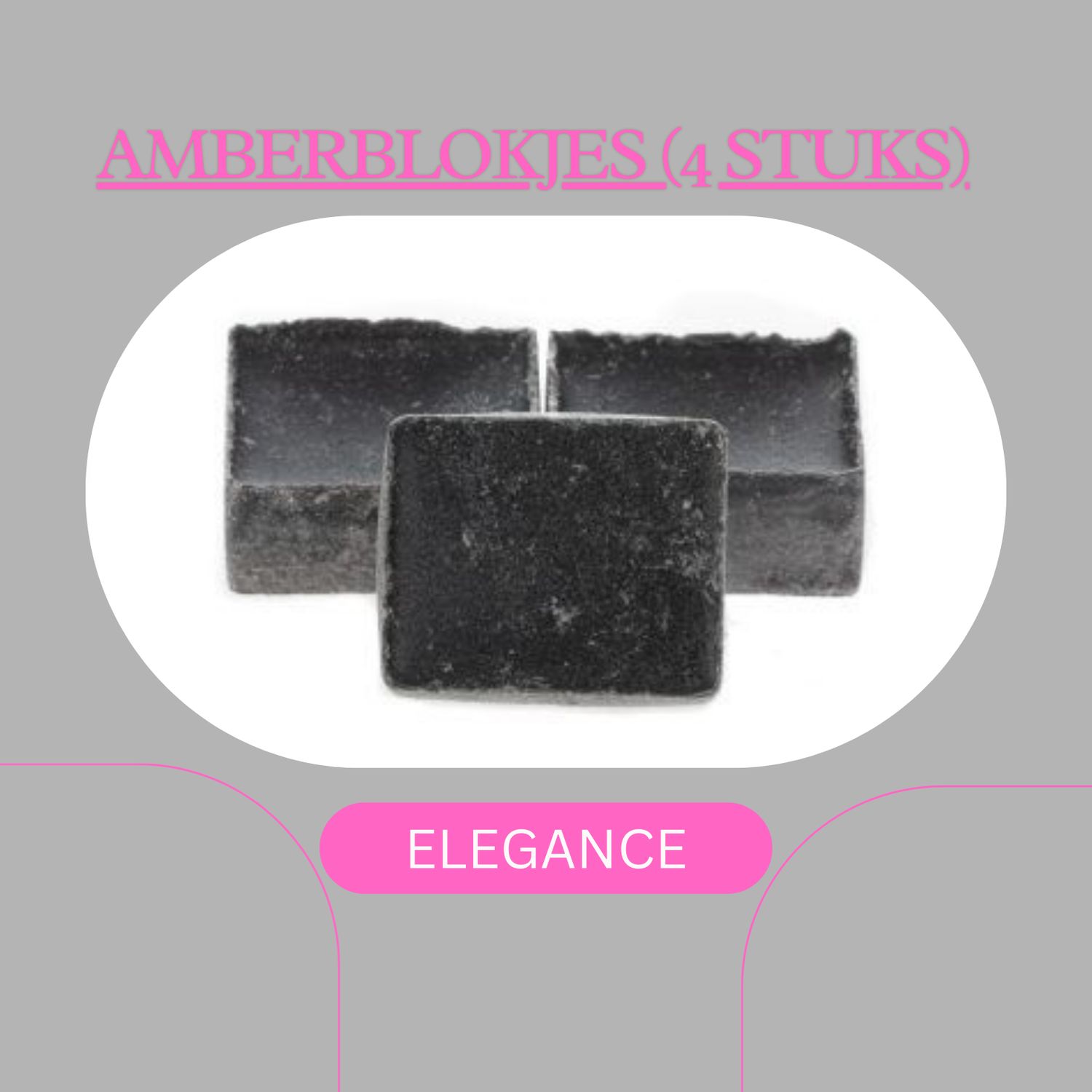 AMBERBLOKJES ELEGANCE (4stuks)