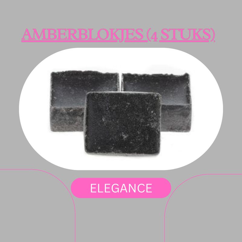 AMBERBLOKJES ELEGANCE (4stuks)