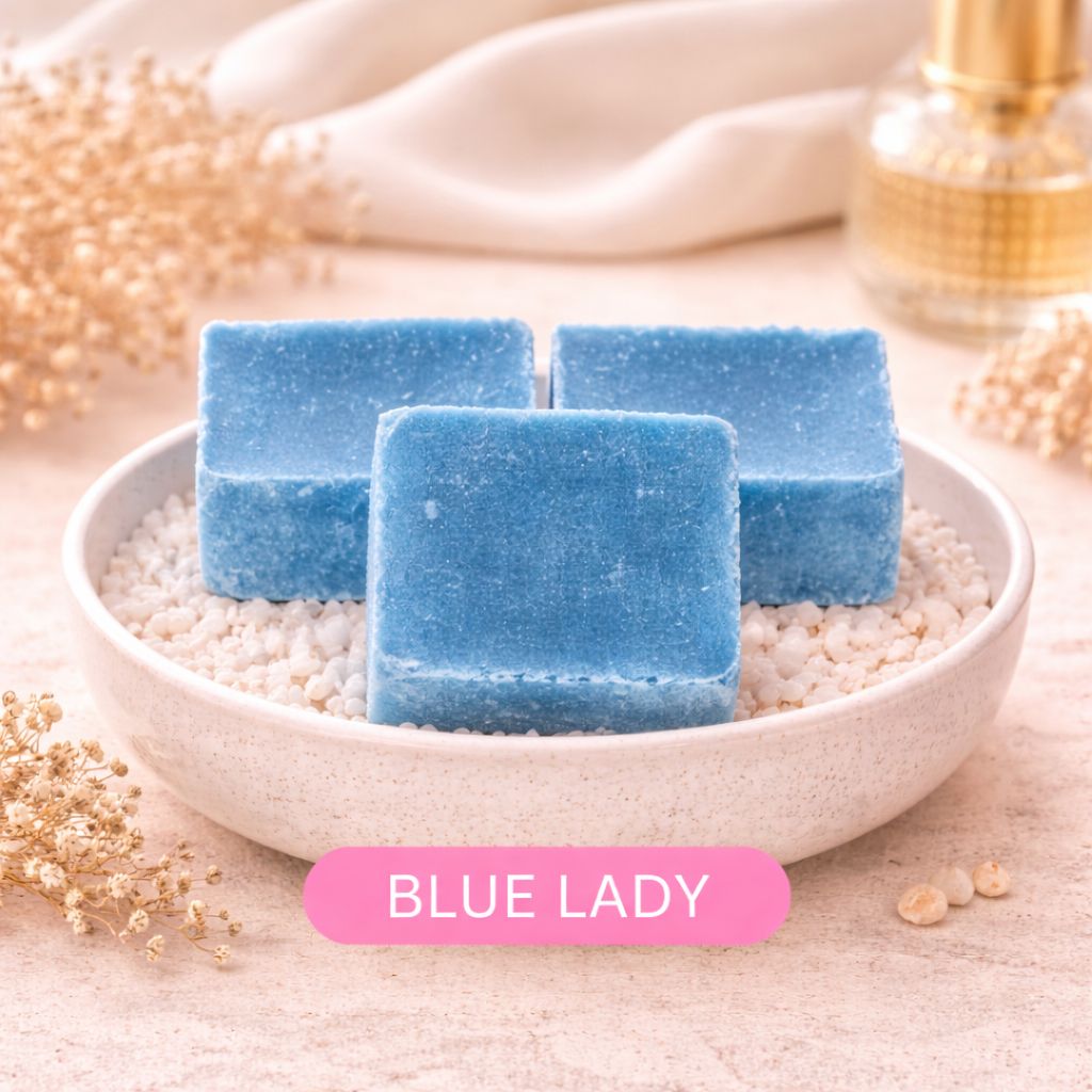 Amberblokjes Blue Lady (4 stuks) – Frisse elegante geur voor een vrouwelijk en stijlvol interieur