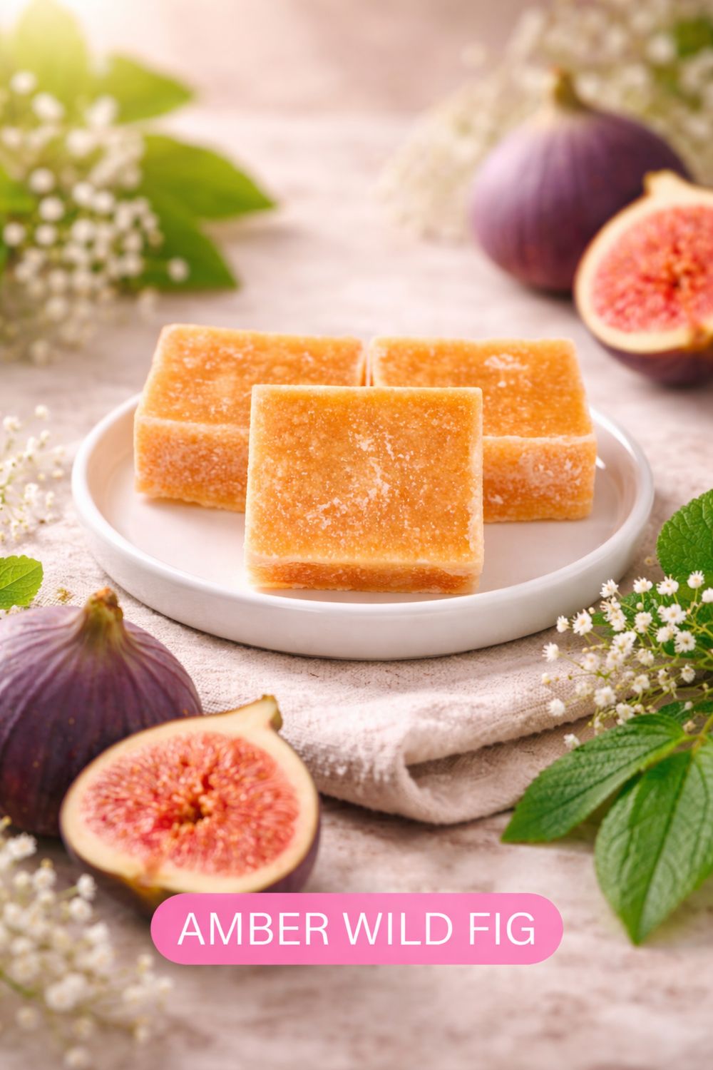 Amberblokjes Amber Wild Fig (4 Stuks) – Warme en Luxe Vijgengeur