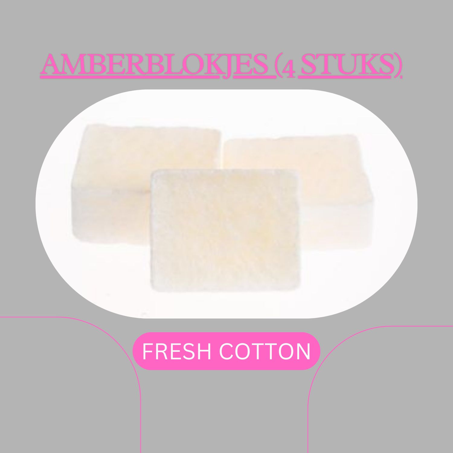 AMBERBLOKJES FRESH COTTON (4 stuks)