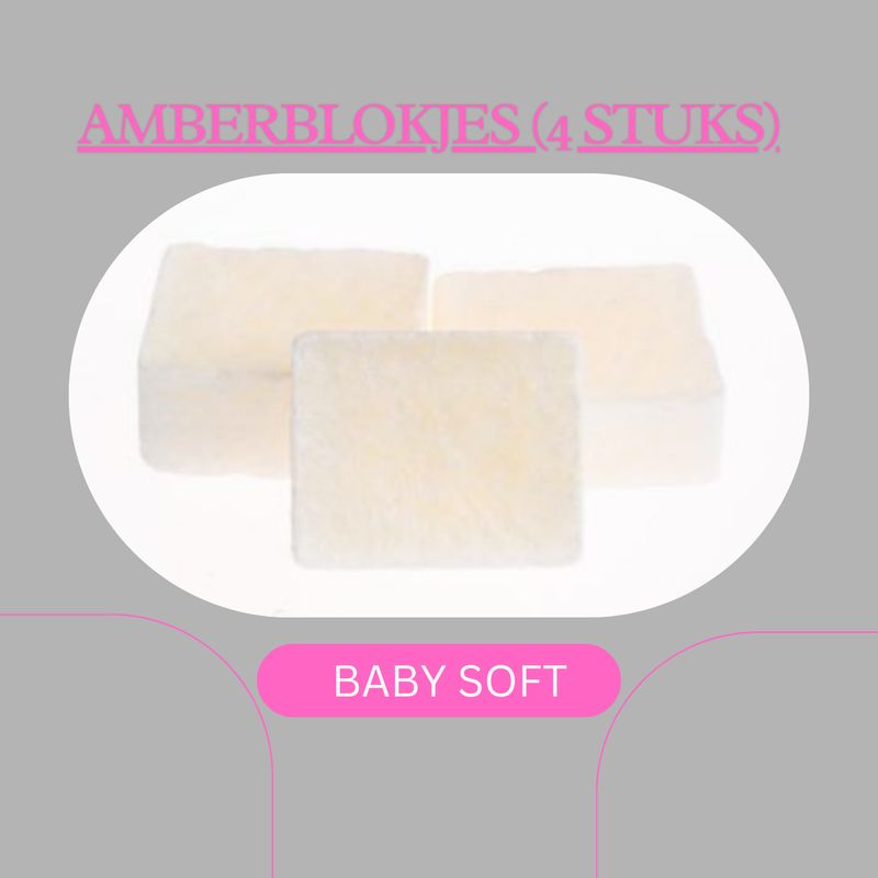 AMBERBLOKJES BABY SOFT (4stuks)