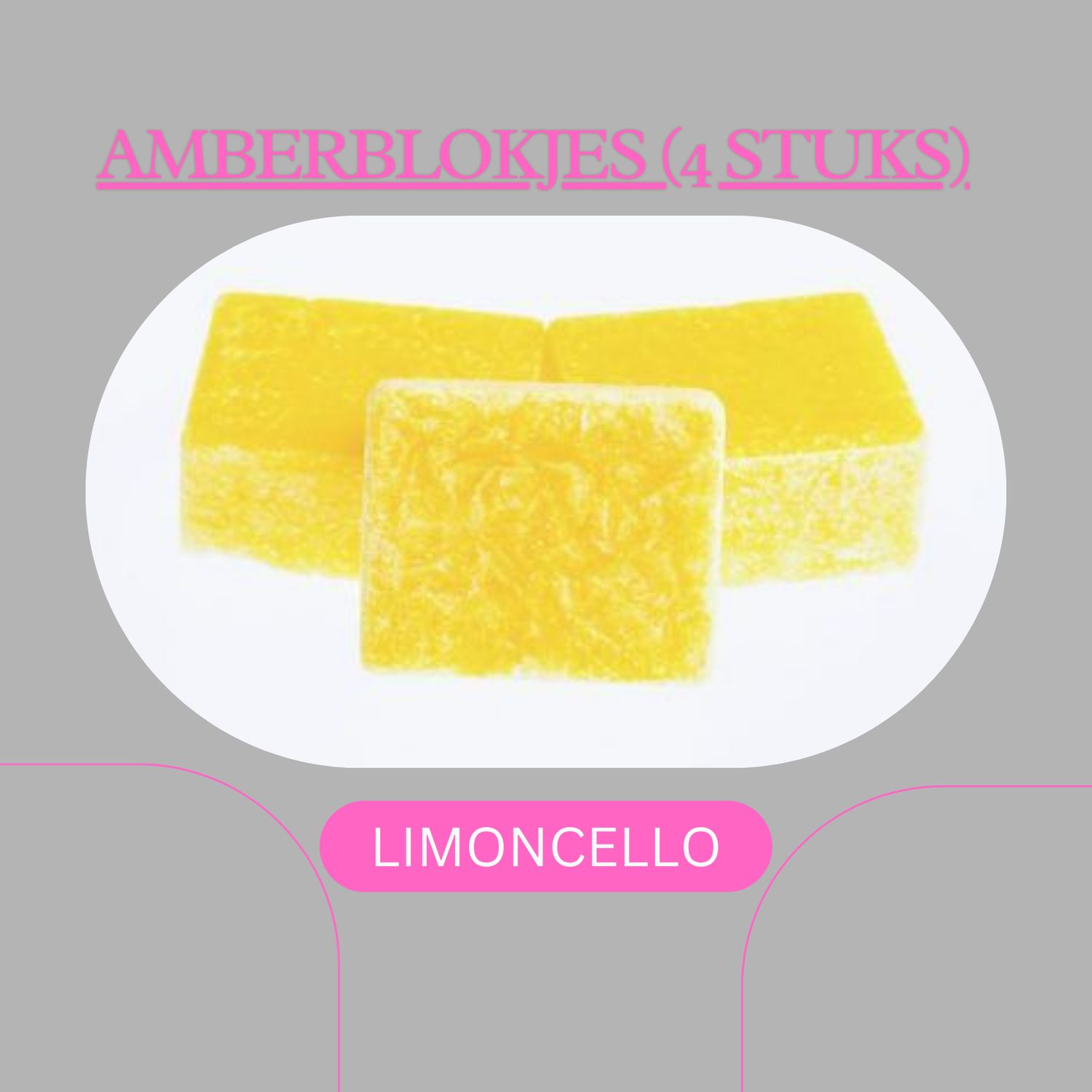 AMBERBLOKJES LIMONCELLO (4stuks)