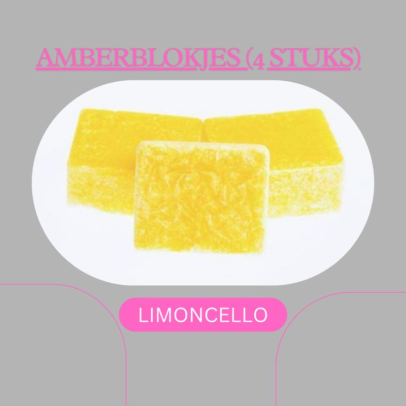 AMBERBLOKJES LIMONCELLO (4stuks)