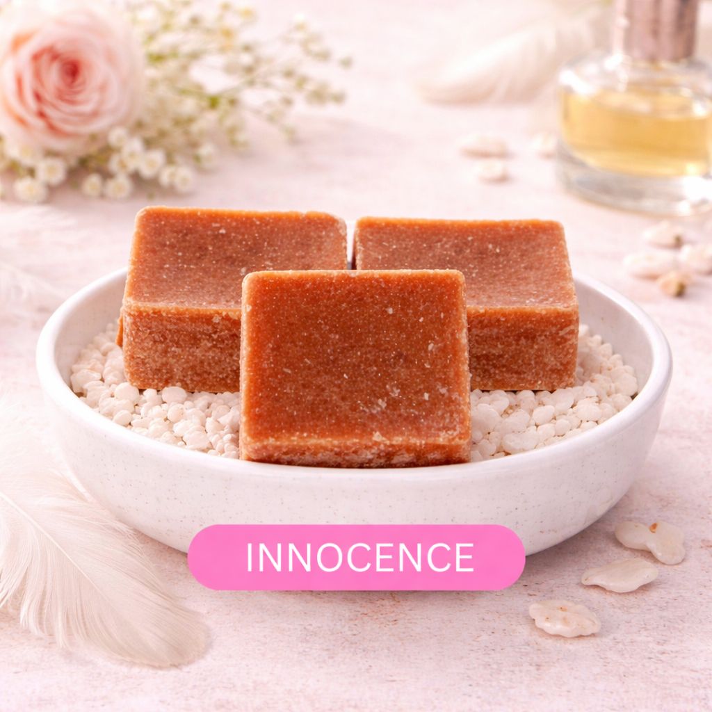 Amberblokjes Innocence (4 stuks) – Zachte frisse geur voor een puur en rustgevend interieur