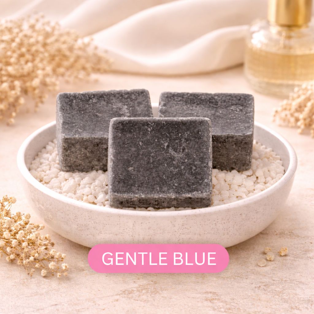 Amberblokjes Gentle Blue (4 stuks) – Frisse zachte geur voor een kalm en luchtig interieur