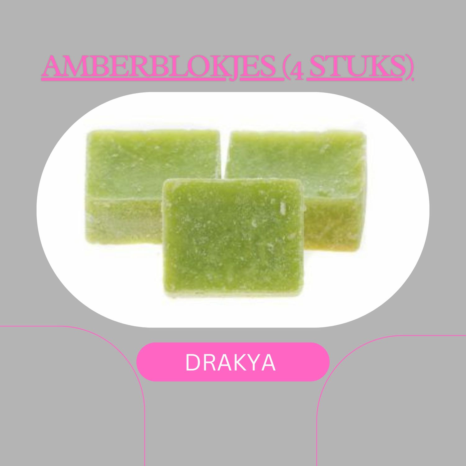AMBERBLOKJES DRAKYA (4stuks)