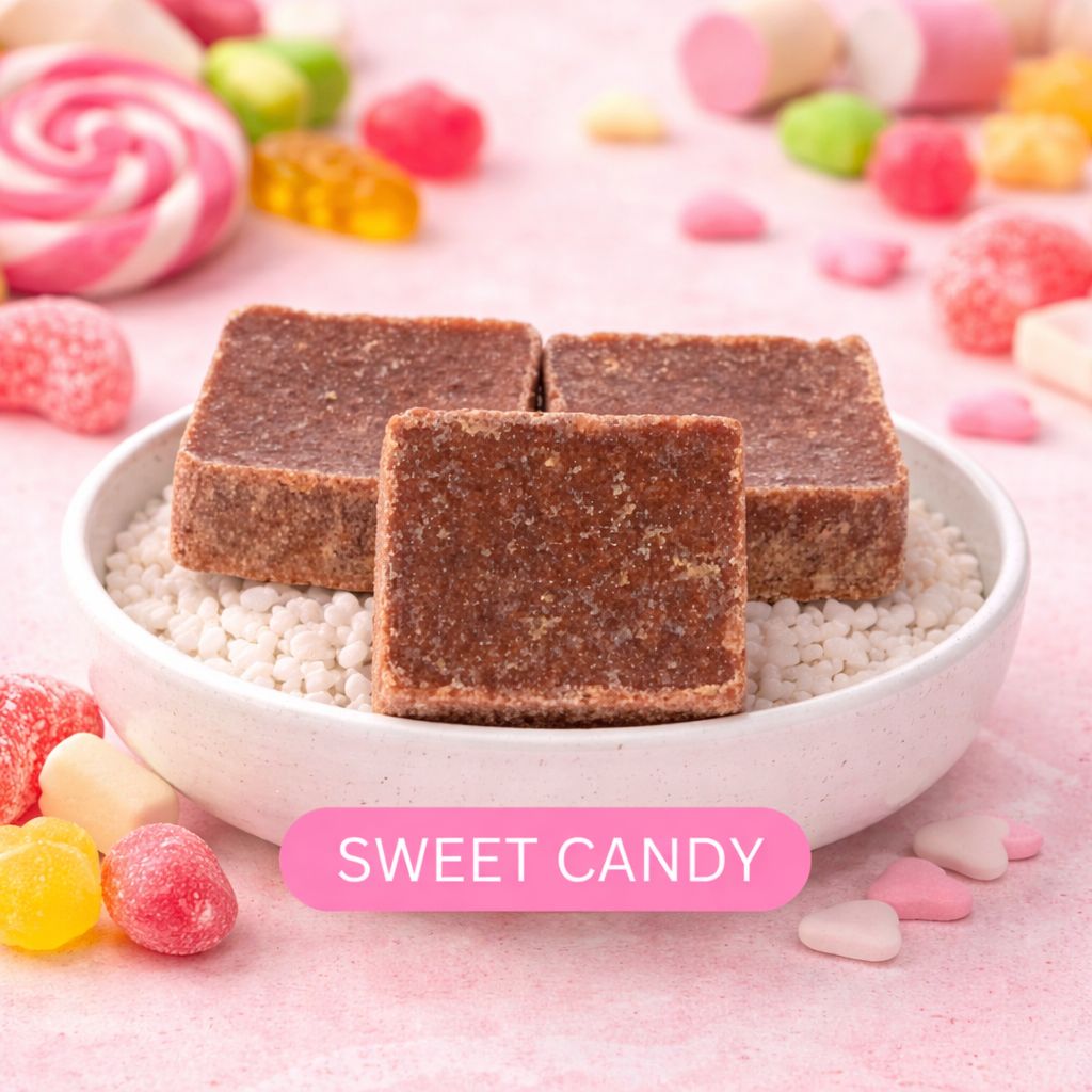 Amberblokjes Sweet Candy (4 stuks) – Zoete snoepgeur voor een speels en warm interieur
