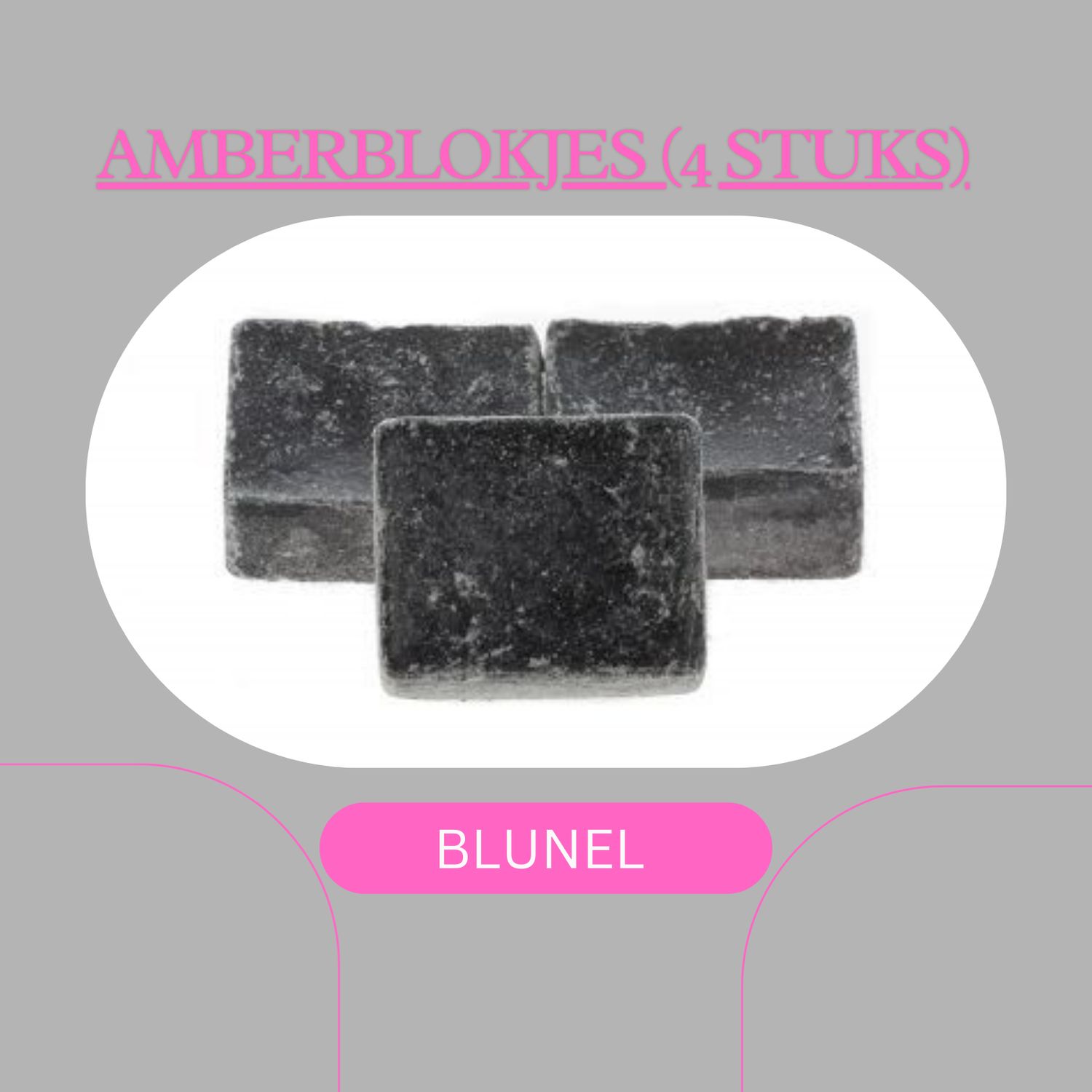 AMBERBLOKJES BLUNEL (4stuks)