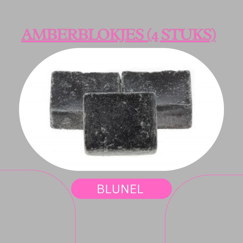 AMBERBLOKJES BLUNEL (4stuks)