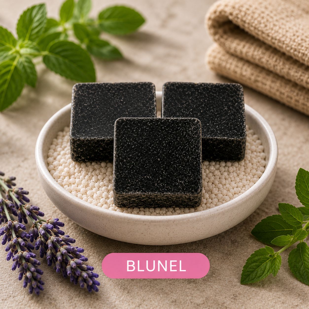 Amberblokjes Blunel (4 stuks) – Zachte frisse geur voor een rustgevend en elegant interieur