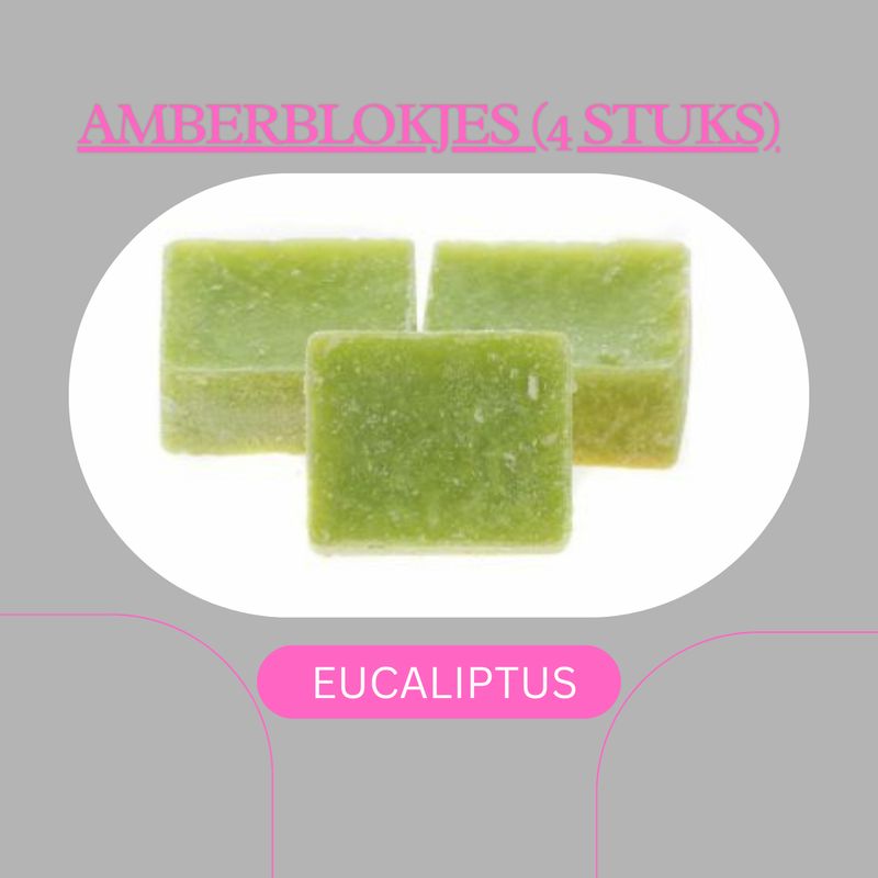 AMBERBLOKJES EUCALIPTUS (4stuks)