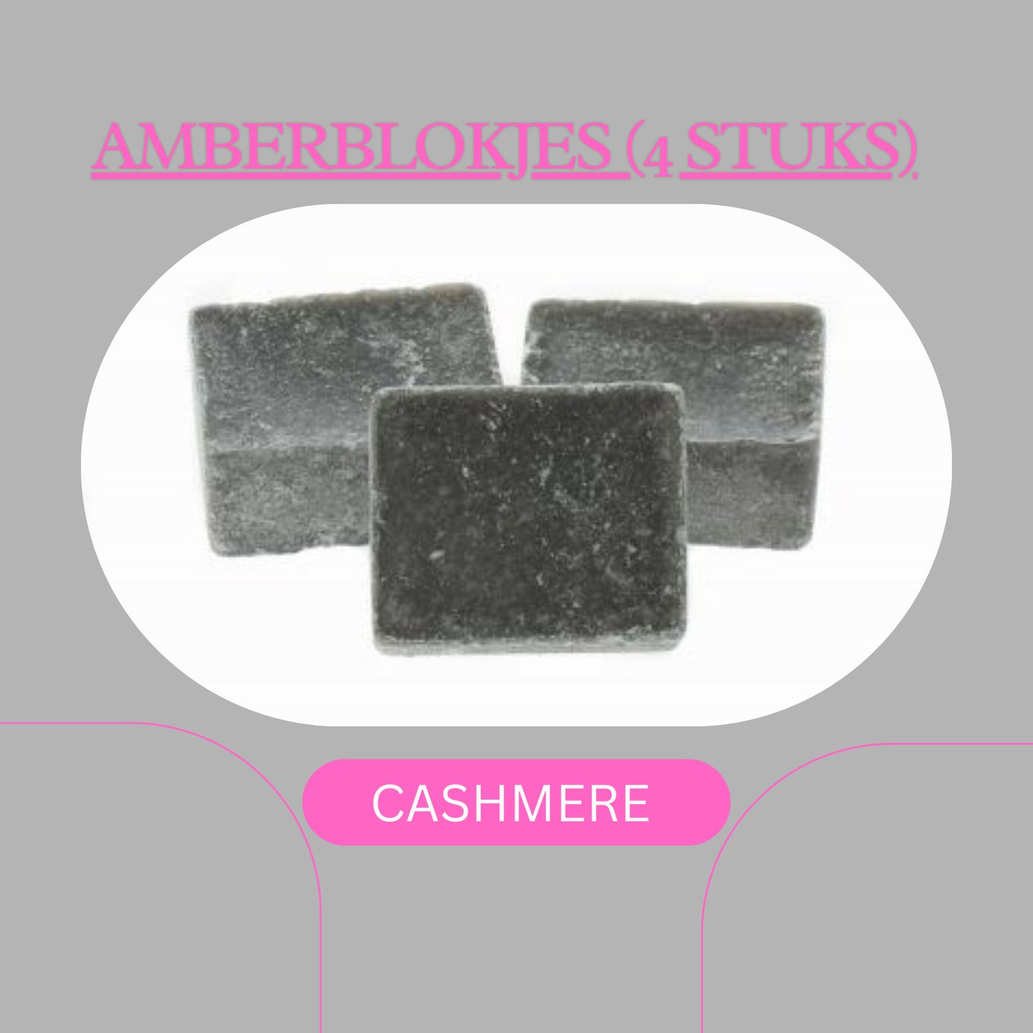 AMBERBLOKJES CASHMERE (4stuks)