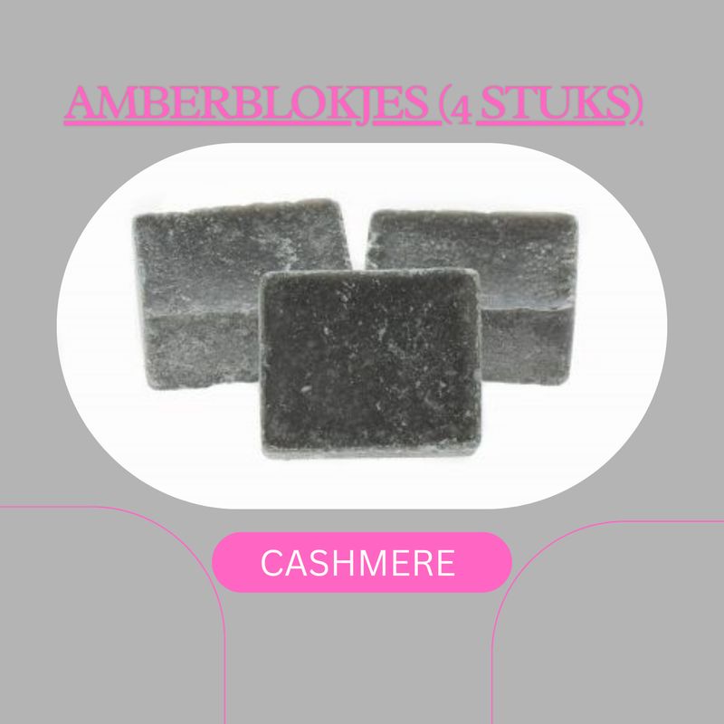 AMBERBLOKJES CASHMERE (4stuks)