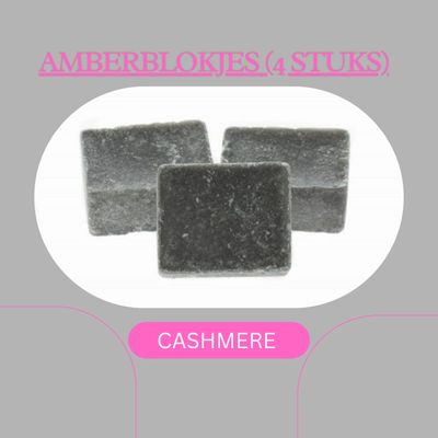 AMBERBLOKJES CASHMERE (4stuks)