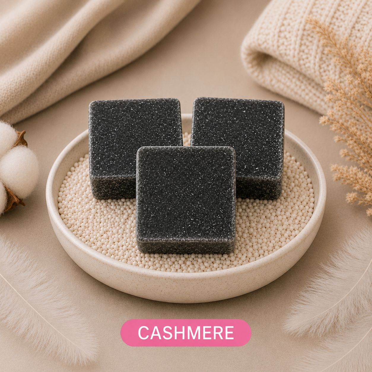 Amberblokjes Cashmere (4 stuks) – Zachte warme geur voor een luxe en knus interieur