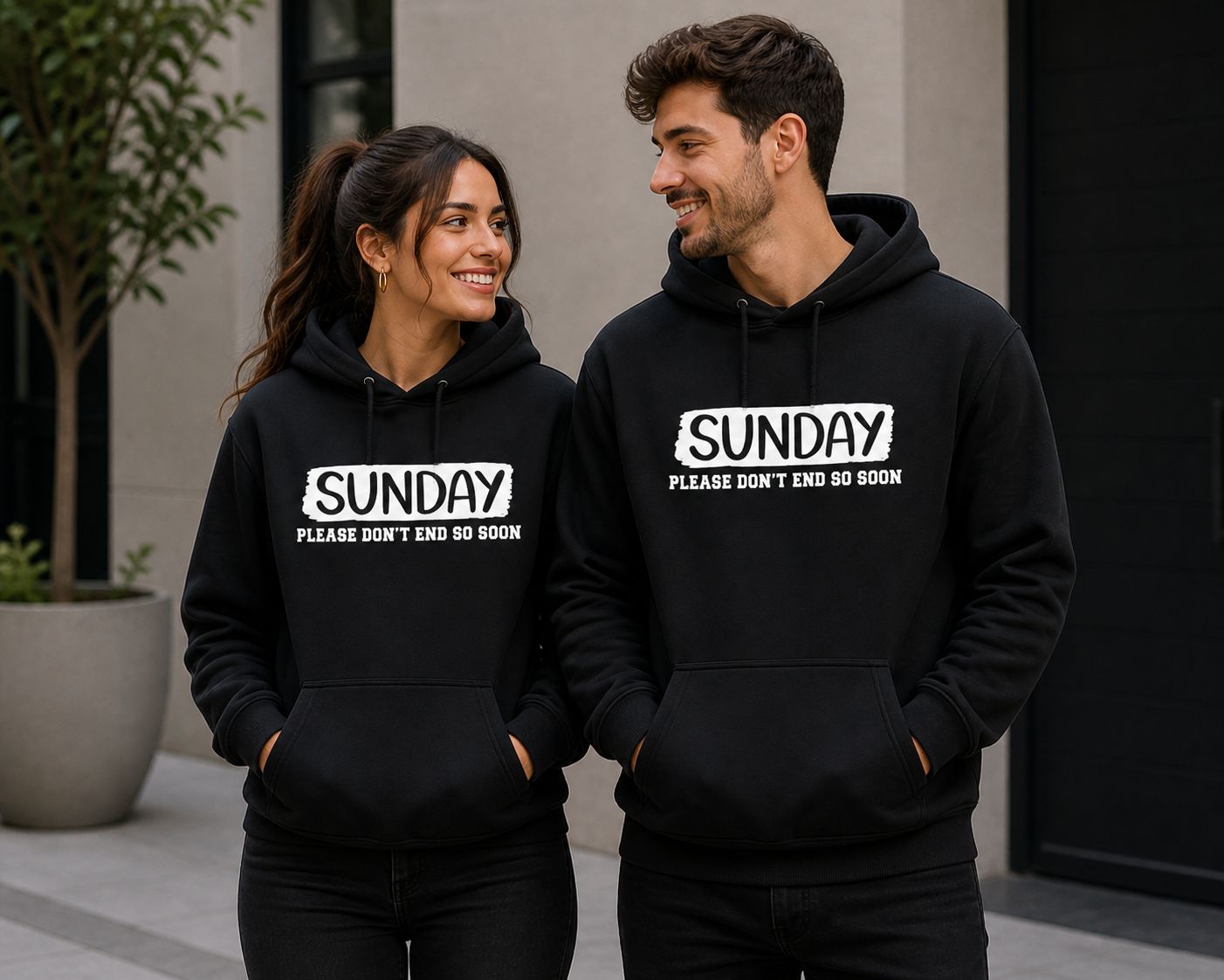 Funny Hoodie “Sunday Please Don’t End So Soon” – Cozy Hoodie voor Weekendliefhebbers &amp; Lazy Sundays