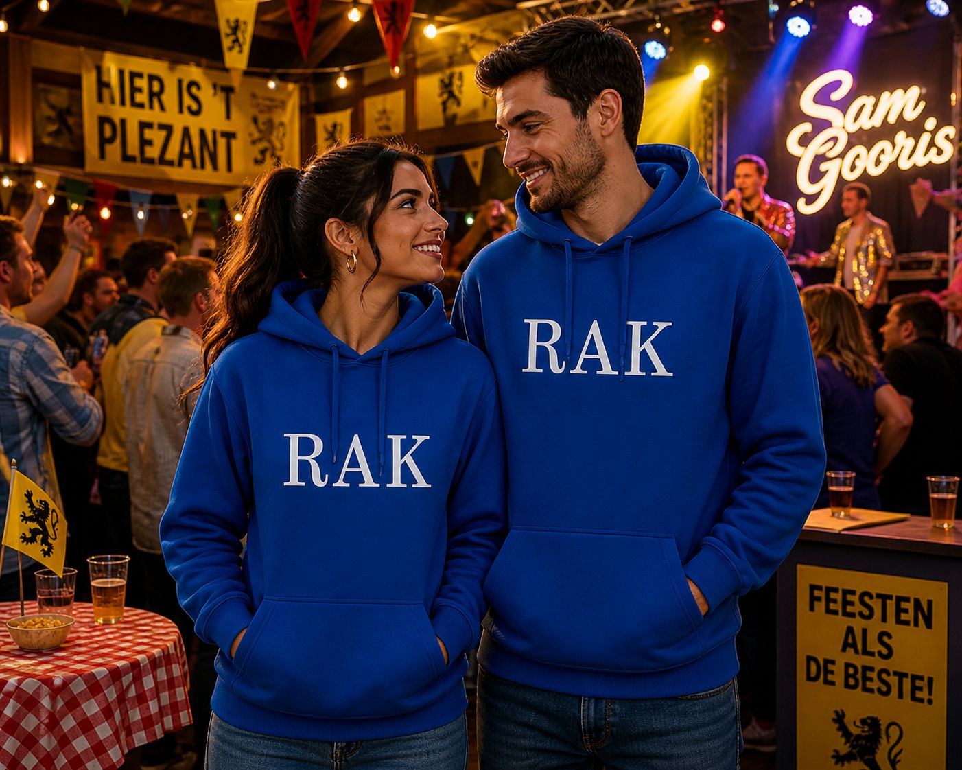 RAK Hoodie Unisex – Feest Hoodie – Vlaamse Party Sweater voor Dames &amp; Heren